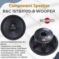 ORIGINAL Speaker Component B&amp;C 15TBX100 Woofer 15 inch BNC 15 TBX 100