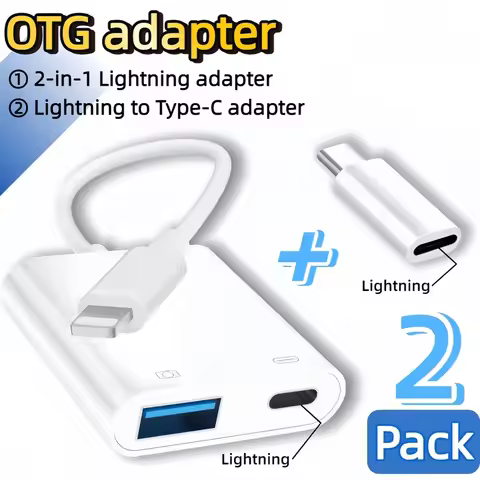 Lightning Turn USB Camera Adapter Pairing Lightning Turn Type-C Adapter Applicable iPhone、iPad Arriv