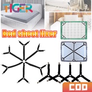 4-Piece Set Premium Bed Sheet Holder with Mattress Clips Affordable Bedsheet holder