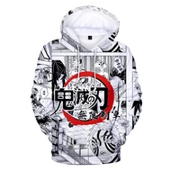 New Anime Hoodies Demon Slayer Hoodie Harajuku Sweatshirt Cartoon