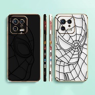 Line Art Marvel Hero Spider Man Side Printed E-TPU Phone Case For XIAOMI POCO F4 F3 M5 M4 X5 X4 X3 C40 F5 F1 REDMI K50 K40 NOTE 12 11 10 S GT PRO PLUS NFC Gaming Turbo 5G