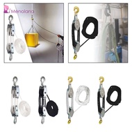[Menolana] Rope Hoist Pulley, Manual Rope Hoist, 270 Degree Rotatable Rope Pulley System,