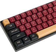 CSA Profile PBT Keycaps - Double Shot Red and Black 160 Keys Custom Keycap Set - Compatible with 60%