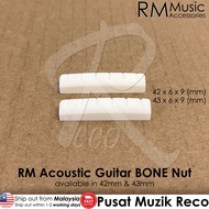 RM Acoustic Guitar BONE Nut 42mm / 43mm NUT Tulang Kapok Gitar Akustik Gitar 【M'sia Seller READY STOCK！SHIP OUT FAST】