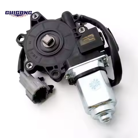 GUIGONG Six-Wire Anti-Pinch Power Window Lift Motor Front Left Replacement for Infiniti I30 Nissan C