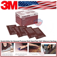 Scotch-Brite 3m General Purpose Roll/ Hand Pad 7447 (Maroon) 5pc/bag