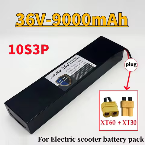 Upgraded Rechargeable 10S3P 36V 9000mAh 42V Electric Battery Pack 18650 Lithium M365 for XT60+XT30 p