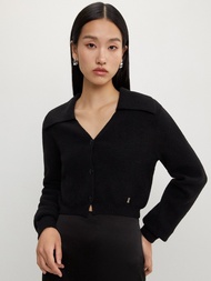 [Pomelo] คาร์ดิแกนแต่งโลโก้ / Logo Cardigan