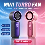 【 Clear Stock 】199 Speed MINI Portable Handheld Fan USB Rechargeable Cooling Fan Pocket Fan Outdoor 