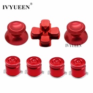 【Worth-Buy】 For Ps4 4 Pro Controller Red Metal Analog Sticks Aluminum Dpad 9mm Button For 4