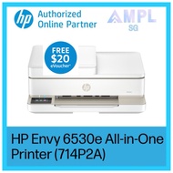 NEW HP Envy 6530e All-in-One Printer | Print, copy, scan, mobile fax | Duplex printing | USB, Wirele