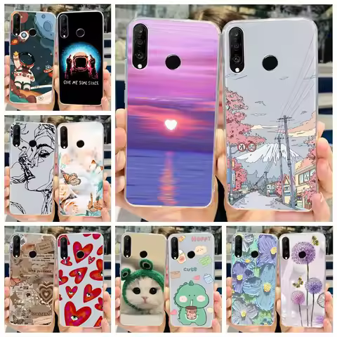 For Huawei P30 Lite Case New Fashion Painted Cover Soft Silicone Phone Case For Huawei P30 Pro P 30 