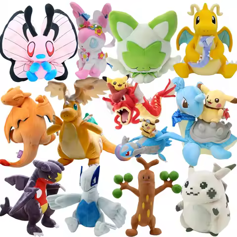 Pokemon Plush Mega Dragonite Butterfree Charizard Lugia Garchomp Sprigatito Sudowoodo Sylveon Pikach