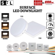 SFL 7255/7266 SURFACE LED DOWNLIGHT (18W/24W/36W/5"/7"/9")