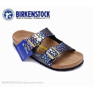 Birkenstock Arizona colorful black snake print sandals