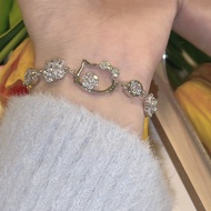 Cute KT Cat Ribbon Bracelet B136 Rantai Tangan Budak Perempuan Hadiah Birthday Ready Stock