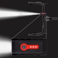 Bicycle Cycling Bike MTB Accessories Handlebar Rechargeable Battery 18650 Front Bright High Capacity