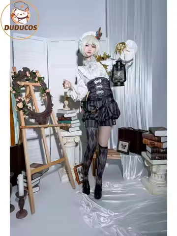 Painter Edgar Game Identity V GOLDEN RATIO Cosplay Costume DUDU-R Halloween Painter Edgar Paintbrush