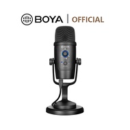 BOYA BY-PM500 Desktop USB-A/Type-C Condenser Microphone with Multiple Pickup Patterns Monitoring for Phone PC &amp; Mac Windows Recording Streaming