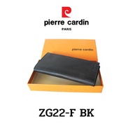 Pierre Cardin (ปีแอร์ การ์แดง) กระเป๋าธนบัตร กระเป๋าสตางค์ใบยาว  กระเป๋าสตางค์ทรงยาว กระเป๋าหนัง กระเป๋าหนังแท้ รุ่น ZG22-F พร้อมส่ง ราคาพิเศษ