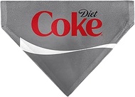 Coca-Cola Pet Bandana Diet Coke Logo Gray Red White Slip On Collar Bandana Only
