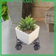 [Flameer] Plant Saucer Rolling Plant Stand with Pallet Trolley Plant Tray Roller Multifunctional for Plant Lover Sturdy