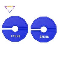 Gym Micro-Type Plates Dumbbell Fractional Weight 0.75kg Plate Rubber Fractional Weight Plates Add-on