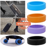 jw001[Wholesale] Universal Silicone Suitcase Wheel Protective Cover / Luggage Trolley Wheel Silent Rotating Protector Case / Noise-reducing Soft Chair Foot Roller Sleeve