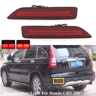 2Pcs Led Rear Bumper Light For Honda CRV CR-V 2007 2008 2009 Reflector Lamp Red 2 Fuctions Car Acces