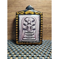 108花粉背面有手写经文 Phra Somdej back Butterfly Jumbo Kruba Krissana Wat Arsom Sathan Buddahsat 2561