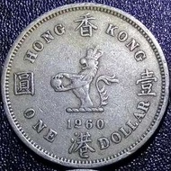 1960 Hong Kong 1Dollar Queen Elizabeth The Second 1960香港1元舊硬幣 英女王伊麗莎白二世 (大餅大一元白銅鎳幣) https://carousell.com.hk/u/silversterling silver-sterling@outlook.com