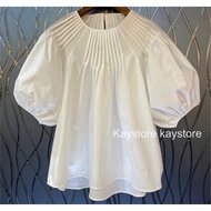 Babydol Pleated Puff Sleeve Dress Super Cute Iu Basic ORI Top