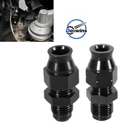 6AN Male to 3/8" 5/16" Hardline Compression Fitting Adapter Aluminum Black AN6 Connnector