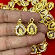 Luang Pu Thuat Amulet Micron Gold Frame Work Amulet Frame