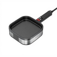 Electric Skillet easy-release Frying Pan Breakfast Pan portable Multi-Functional oval Cooker for Hom