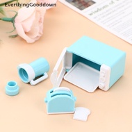 New Everthing 1 Set Mainan Microwave Mini 1: 12 Untuk Rumah Boneka