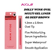 Dolly Wink Oval Multi Gel Liner 02 Deep Brown - Smooth Application | Dense Color | Super Waterproof 