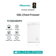 Hisense Official Store Chest Freezer 卧式冷柜 (128L) FC128D4BWPS