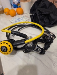 Scubapro MK25 EVO + S600 + R195 Octopus + 殘壓錶｜完整調節器套裝｜待保養