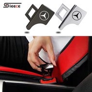 Sieece Car Seat Belt Buckle Seatbelt Alarm Stopper Car Interior Accessories For Mercedes Benz W124 W202 W203 W204 W212 E GLA200 W207 CLS GLB35 AMG Vito E200 CLA GLC GLB200 GLA A35