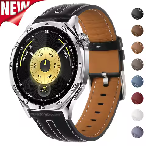 18mm 22mm Leather Strap for Huawei Watch GT6Pro GT5/5Pro GT4/4Pro 46mm Business Bracelet for Huawei 