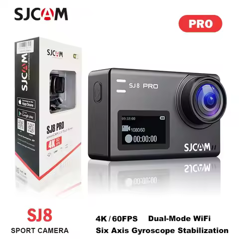 SJCAM SJ8 Pro professional Action Camera for improve creators,Anti-Shake 5G WiFi Touch Screen 4K 60F