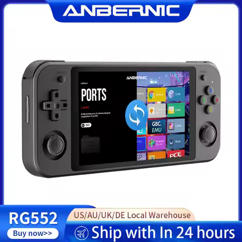 ANBERNIC RG552 Handheld Game Console 5.36" IPS Touch Screen Android Linux Dual OS System 4200 Retro 