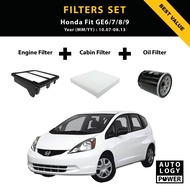 Honda Fit GE6/7/8/9 [10.07-08.13] Filters Set | Engine Filter + Cabin Filter + Oil Filter