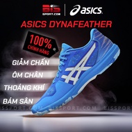 Asics Dynafeather Table Tennis Shoes In Genuine Blue - Good Shrinkage Reduction, Elasticity And Stability Create A Pleasant Soft Feeling