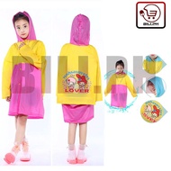 BILI.PH TH168 Two-Color Kids Raincoat Jacket Kapote with Hood & Adjustable String for Kids 2.5ft