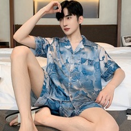 High-quality men's pajamas, silk pajamas for men, short-sleeved men's home pajamas - Since Then
