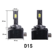 D1S D3S LED ไฟหน้า HID D2S D4S D8S 70W โคมไฟอัตโนมัติสูงต่ำ D2R D4R CANBUS Led สองด้าน CSP ชิป 6000K