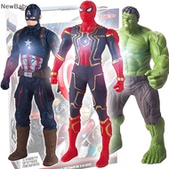 NB  Luminous Hand Movable Kids Fans Birthday Gifts Marvel Avengers Iron Man Hulk Superhero Action Figure Classic GK Toy n