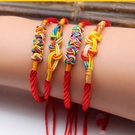 Goods Low Price [100 Pieces] Dragon Boat Festival Red String Hand-woven Flower Knot Multicolored Str
